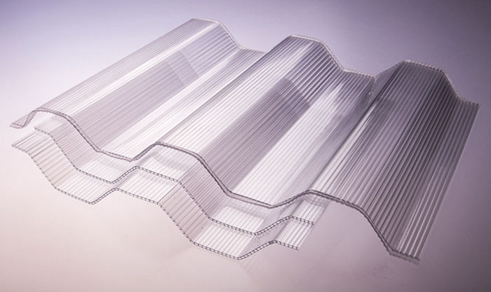 Plancha de policarbonato corrugada de techo 100% virgen 3 mt x 0,9 mt x 1  mm - SD MED